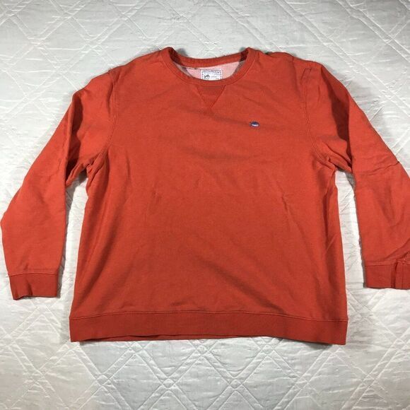 Southern Tide Men's Casual Crew Neck Pullover‎ Sweatshirt Size XXXL orange - Picture 1 of 4